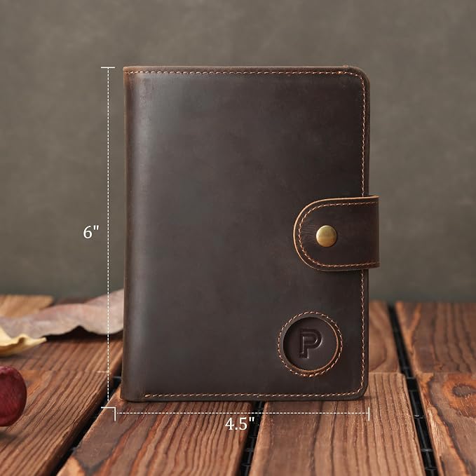 Polare Luxury RFID Blocking Leather Passport Holder Travel Wallet - Image 6