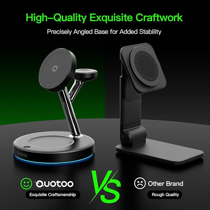 【Adjustable Blue Ambient Light】 Wireless Charger 3 in 1 - Image 9