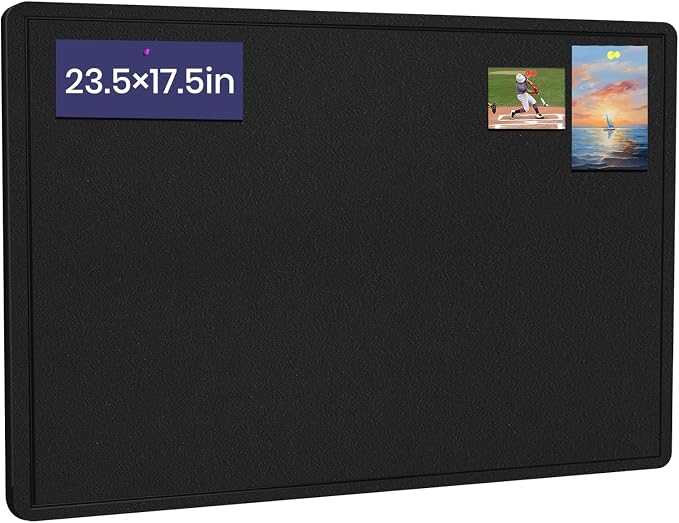 Bulletin Board, 23.5 X 17.5 inches Cork Board by Hrrtyueg