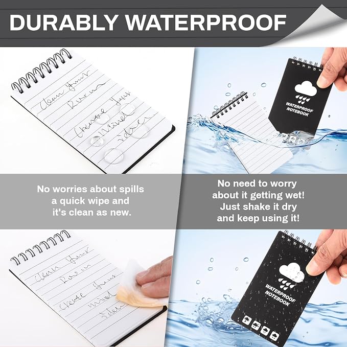Thboxes 6 Pack Waterproof Pocket Notebook - Image 4