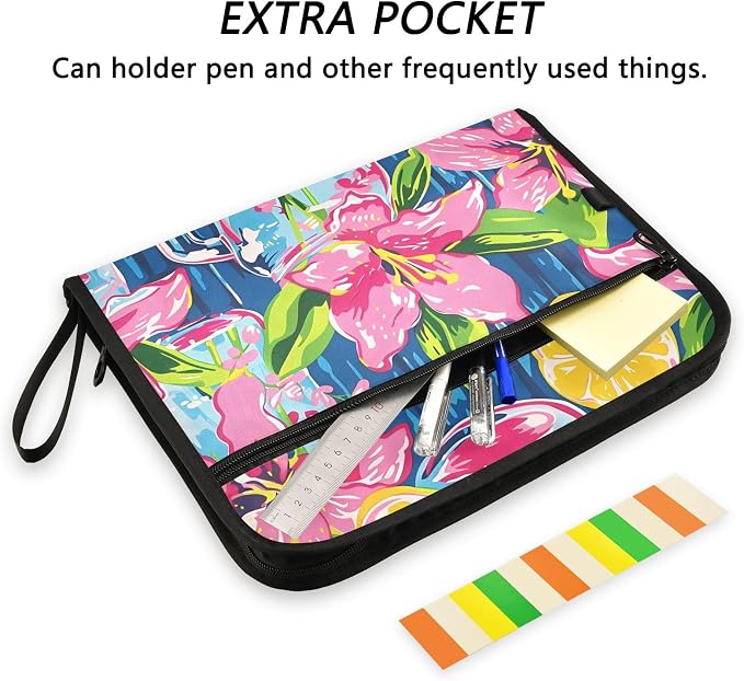 Expanding File Folder Lily Pulitzer Mason Jars Accordion File Organizer 13 - Image 6