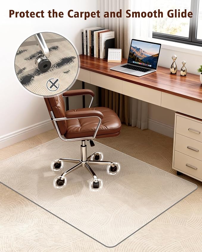 Soimeat Hard Frosted Office Chair Mat - Image 7