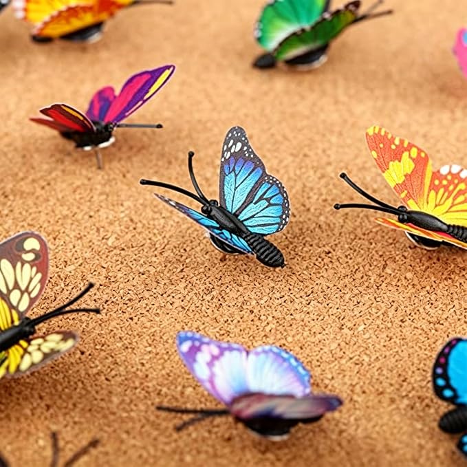40 Pcs Butterfly Push Pins - Image 3
