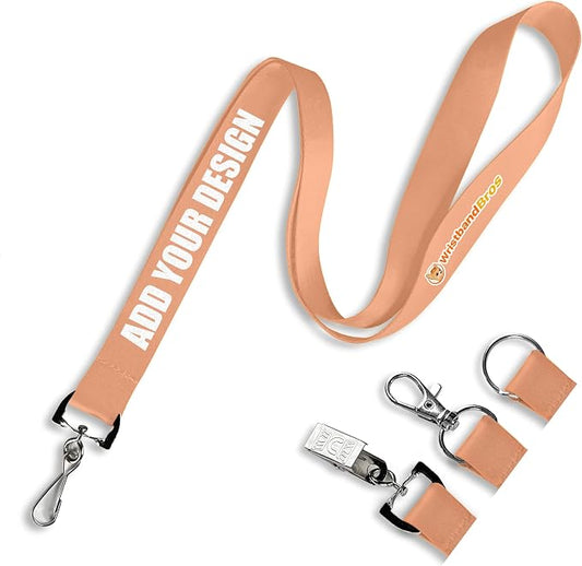 Wristband Bros Custom Lanyards For ID Badges, Keys & More | Add Text & Logos | by WristbandBros