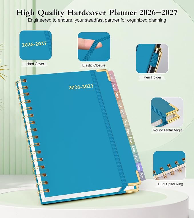 Academic Planner 2026-2027, Hardcover Weekly and Monthly Calendar Planner from - Image 4
