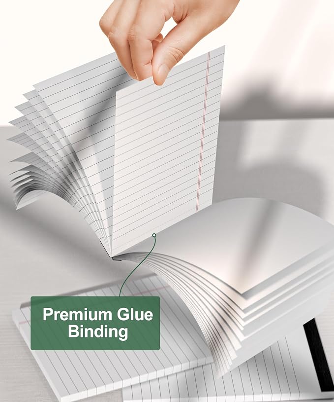 12 Pack Note Pads 4x6 Inch, Small Writing Pads, Notepads of College Ruled Paper - Image 5