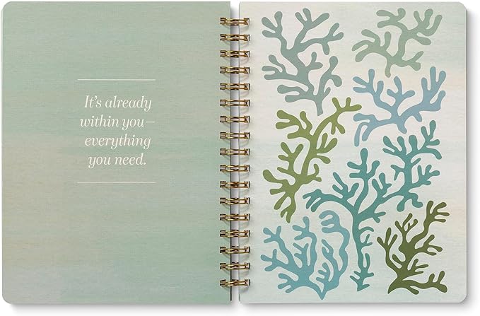 Compendium Spiral Notebook – Live Slow, Love True, Grow Free. – A Designer Spiral Notebook with 192 Lined Pages, College Ruled, 7.25" W x 9.25" H-DeskLoop Office