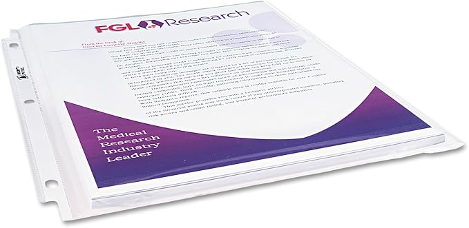 Avery 74171 Sheet Protectors, Top Load, 11-Inch x8-1/2-Inch, Diamond Clear - Image 2