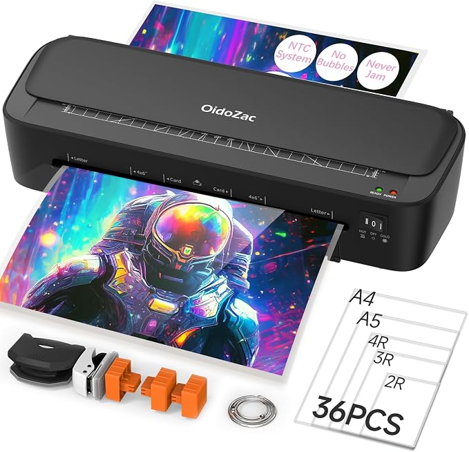 Laminator Machine, 11 in 1 Laminating Never Jam Technology by OidoZac-NewHouseholdSupplier