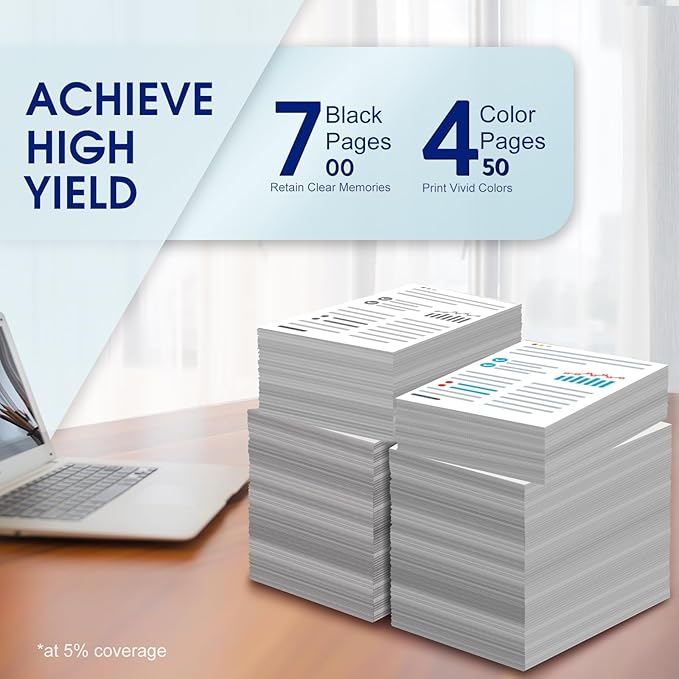 62XL Ink Cartridge Combo Pack Compatible for HP Ink 62 62XL Ink Cartridges Works with Envy 7640 5540 7645 5660 OfficeJet Mobile 200 250 OfficeJet 5740 8040 5745 7644 (Black and Color) 2 Pack-DeskLoop Office