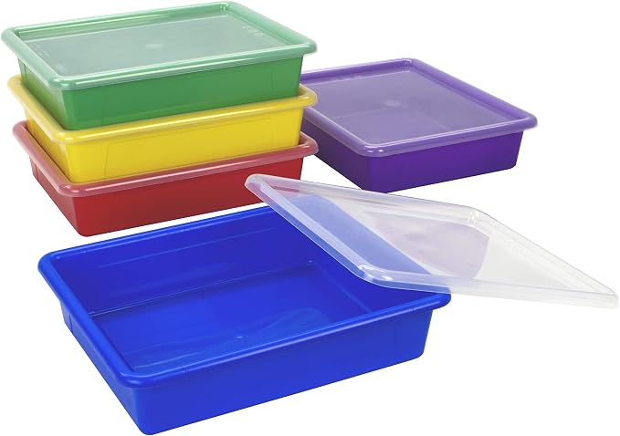 Storex Letter Size Flat Storage Tray – Organizer Bin - Image 3