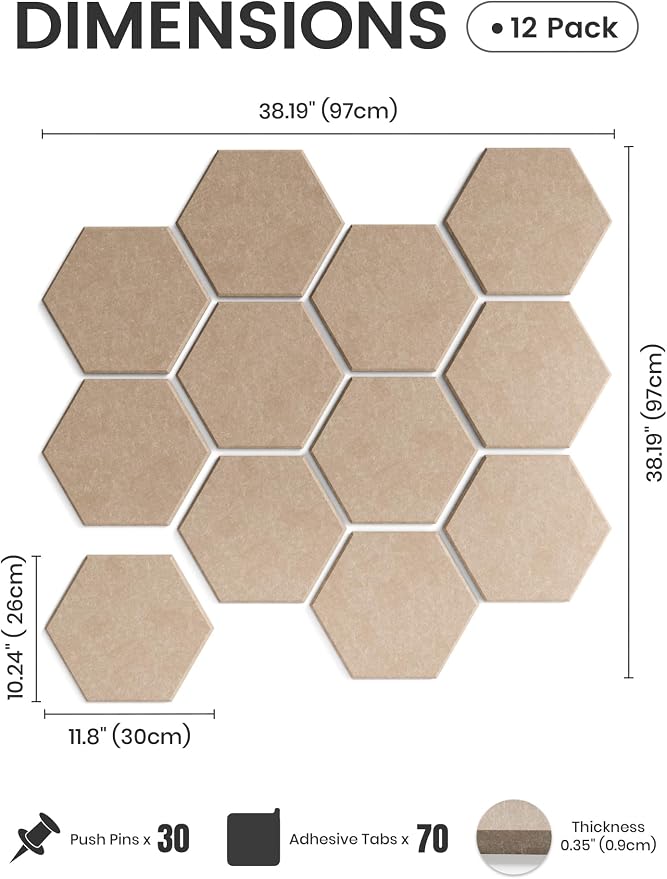 Fluxynara Hexagon Cork Board Alternative - Image 2