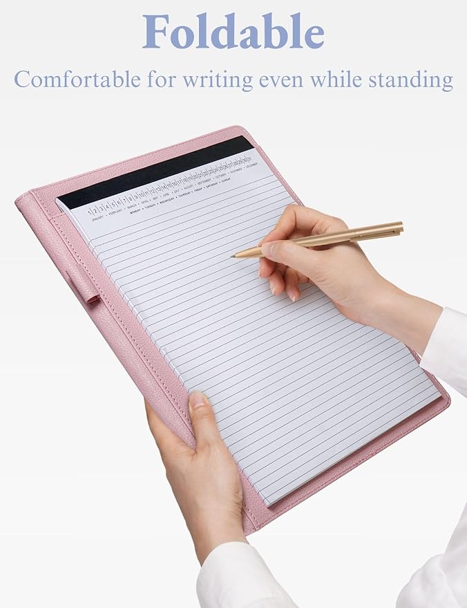 Mymazn Padfolio Portfolio Folder, Faux Leather Interview Resume Folder - Image 4