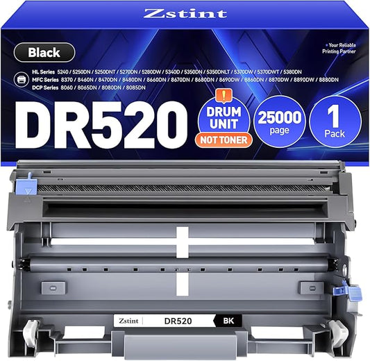 DR520 Drum Unit(Not Toner)Compatible for Brother DR-520 Imaging Drum HL-5370DW HL-5340D DCP-8060 DCP-8065DN 8085DN 8080DN HL-5240 5340D 5350DN 5370DW HL-5250DN MFC-8660DN 8480DN 8680DN 8690DW Printer-DeskLoop Office