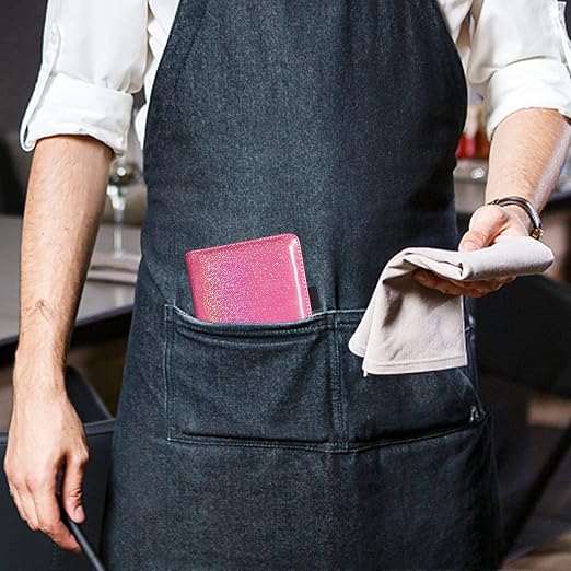 ACdream Server Books for Waitress, Guest Book Note Pad, Cute Pocket Leather - Image 6