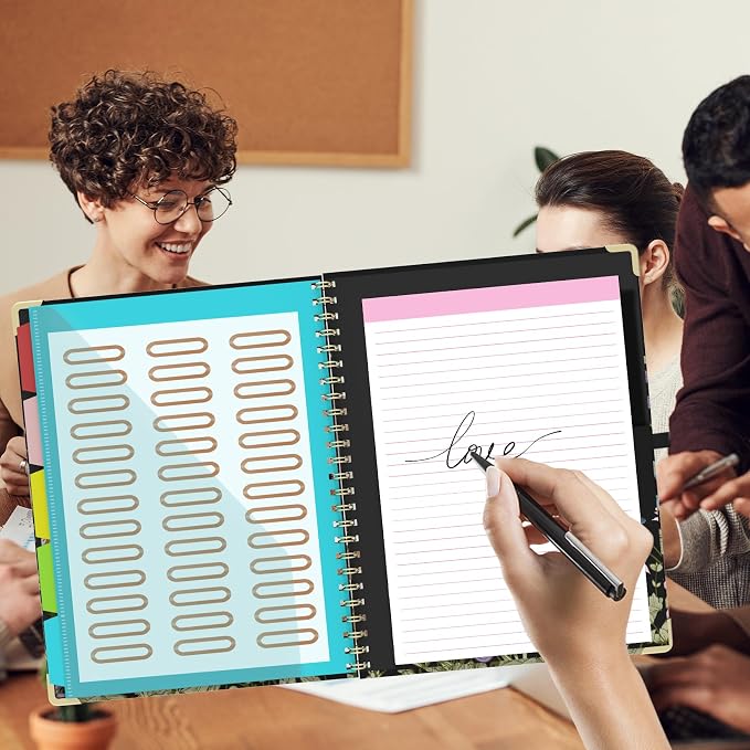 Foldable Clipboard Folio with Storage, 5 Plastic Folders with 10 Pockets - Image 7