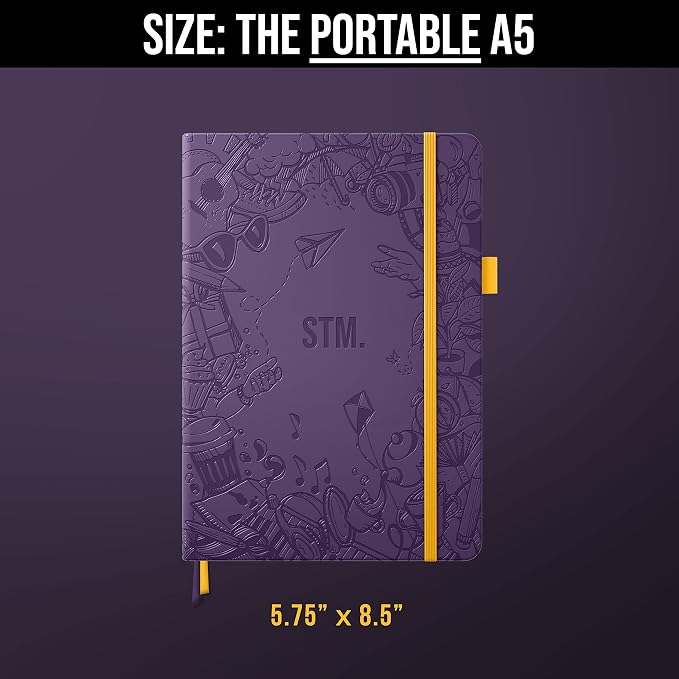 Bullet Dotted Journal Dot Grid Notebook | A5 Daily Journaling Notebooks - Image 6