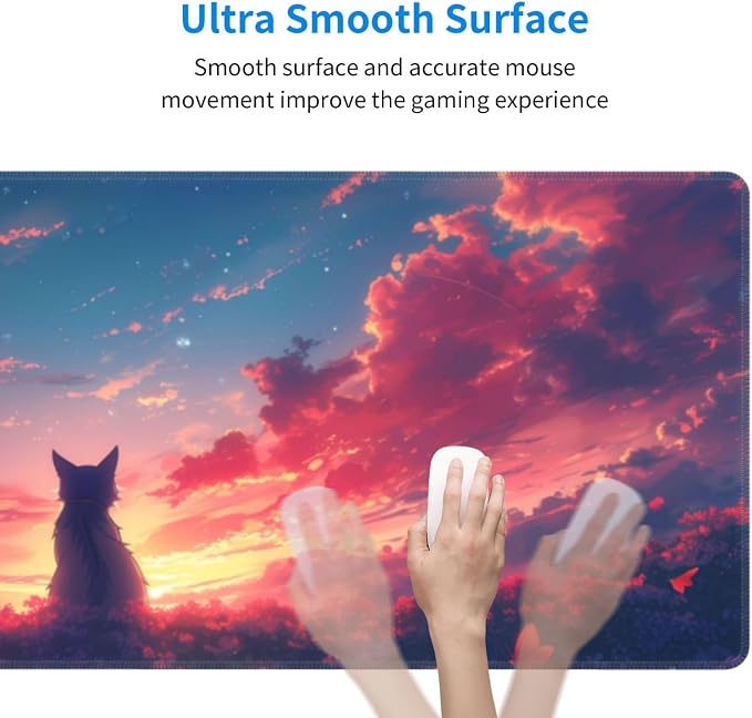 Gaming Mouse Pad Desk Pad, Extended Big Mouse Pad, 31.5x11.8 Inch Long Computer - Image 4