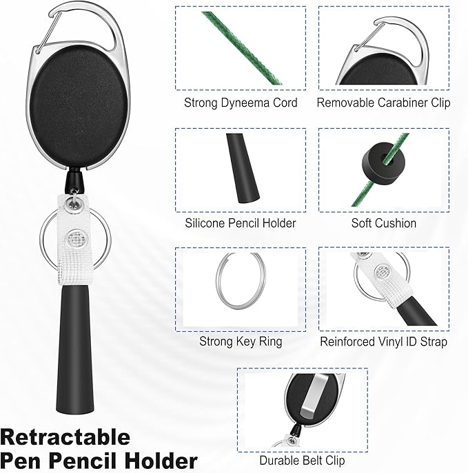 4 Pack Retractable Pen Holder - Image 2