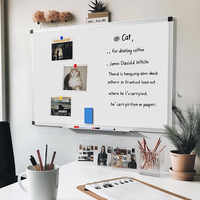 OLIXIS 24" x 48" Magnetic White Board, Dry Erase Board - Image 5