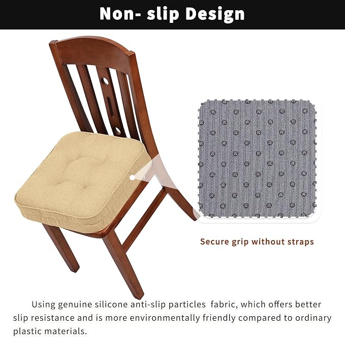 GOFORIT Memory Foam Cushion，Square Seat Cushions - Image 4