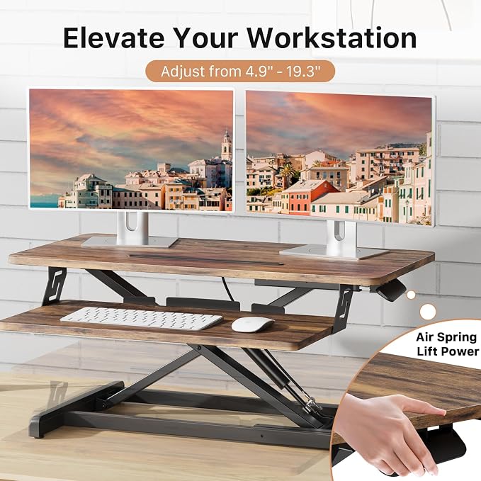JOY worker Standing Desk Converter, Desktop Workstation Riser - Image 3