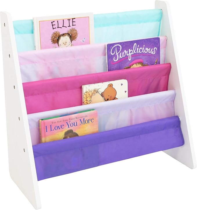 Humble Crew Kids Bookshelf, 4-Tier Front-Facing Book Display Organizer by HumbleCrew