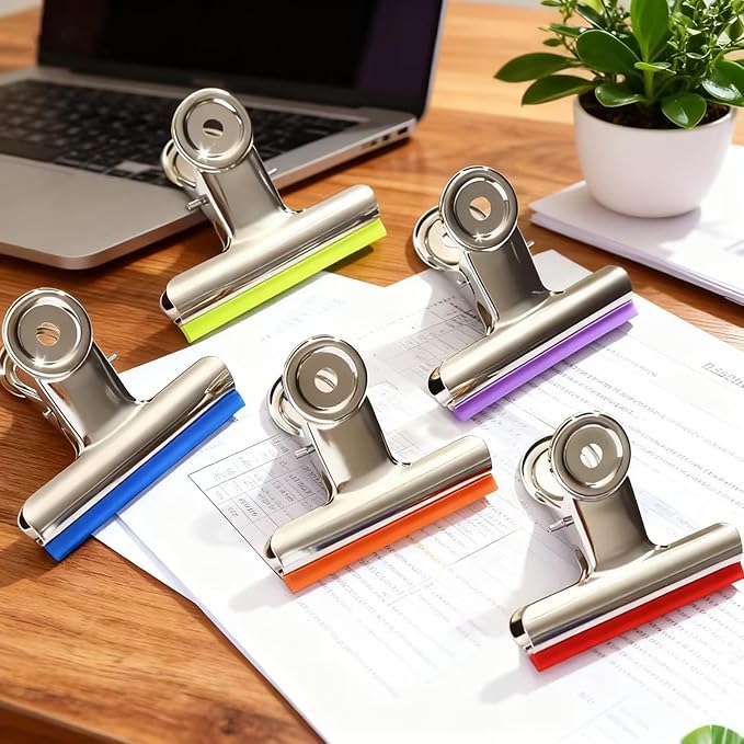 3 Inch Extra Large Bulldog Clips Covered - Image 6