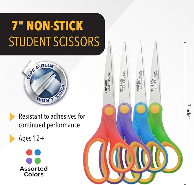 Westcott School Scissors for Kids Ages 12+ and Up - Image 2