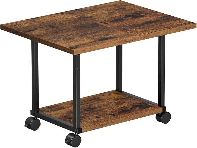 Asgolion Printer Table, 2-Tier Under Desk Printer Stand, Printer Stand by Asgolion