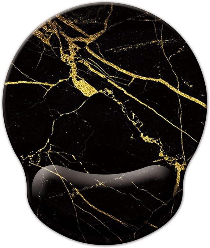 Mouse Pad with Wrist Support, Ergonomic Mouse Pad with Memory Foam Wrist Rest by LIZPARE