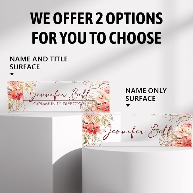 Custom Name Plate for Desk Desk Name Plate Personalized, Office Desk Decor for - Image 4