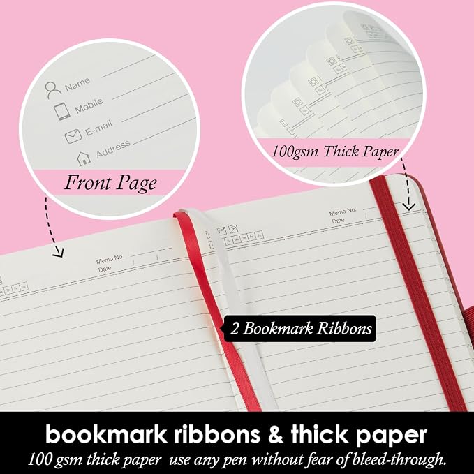 NIRMIRO Small Notebook Journals, 3 Pack Mini Pocket Note pads - Image 3
