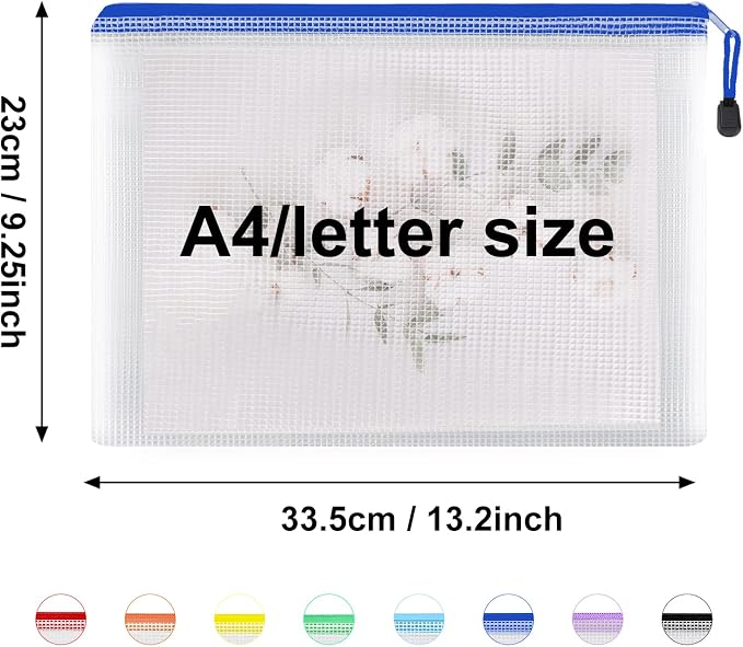 EOOUT 56pcs Mesh Zipper Pouch Zipper Bag, Durable Pouches - Image 2