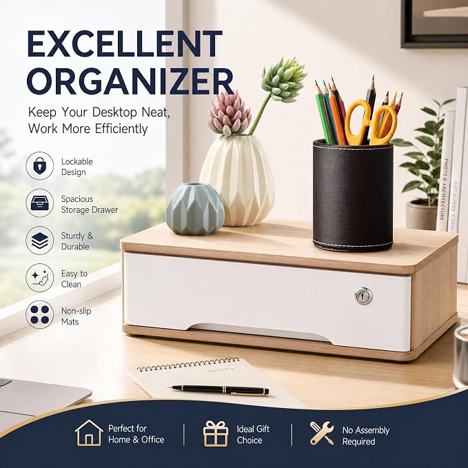 Wooden Desktop Storage Box - Image 4