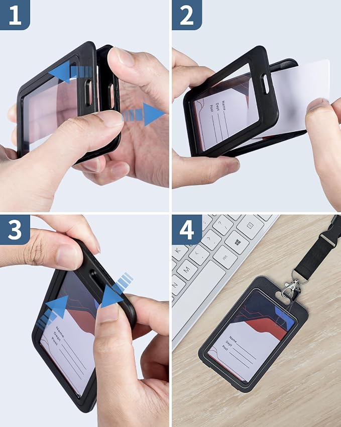 Uniclife 3 Pack ID Badge Holder - Image 7