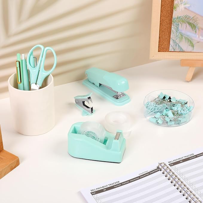 SKYDUE Teal Office Supplies Set - Image 9