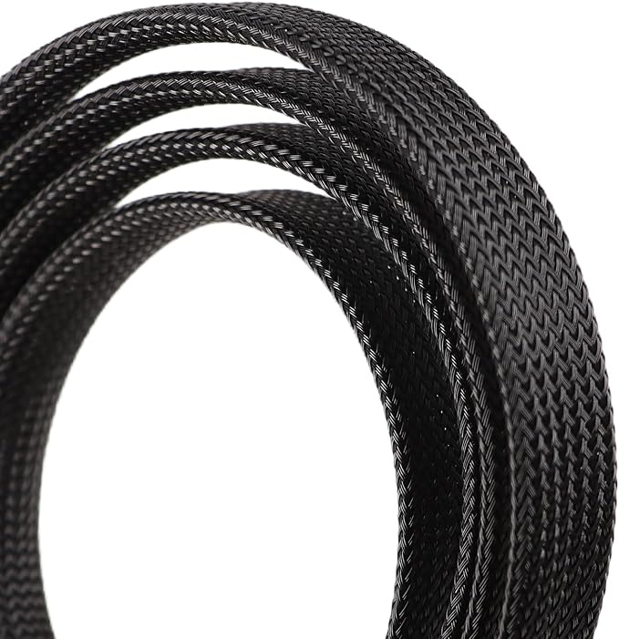 25ft PET Expandable Braided Cable Sleeve 1/3inch Pet Braided Cable Sleeve - Image 2