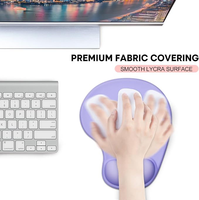 JIKIOU Mouse Pad, 2 Pack Ergonomic Mouse Pads - Image 6