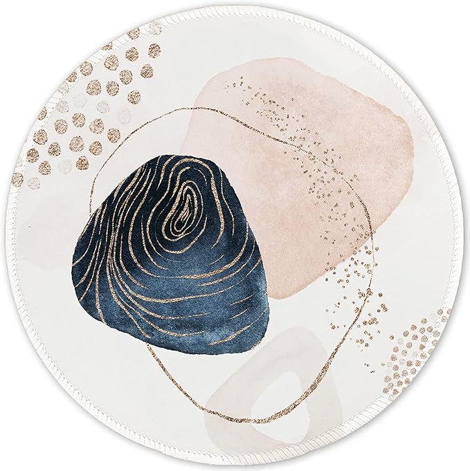 ITNRSIIET Round Mouse Pad with Stitched Edge Premium-Textured Waterproof by +ITNRSIIET