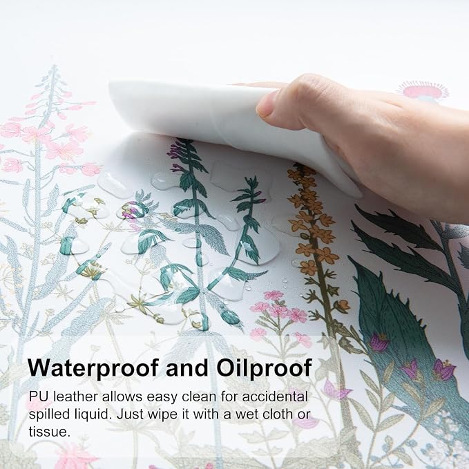QIYI Large Mouse Pad, Floral Desk Mat - Image 3