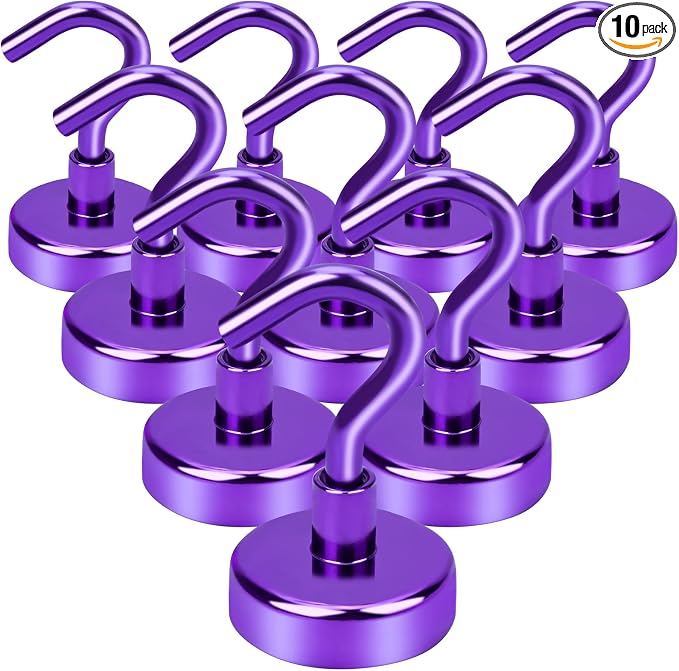 DIYMAG Magnetic Hooks, 30Lbs Strong Heavy Duty Cruise Magnet S-Hook by DIYMAG