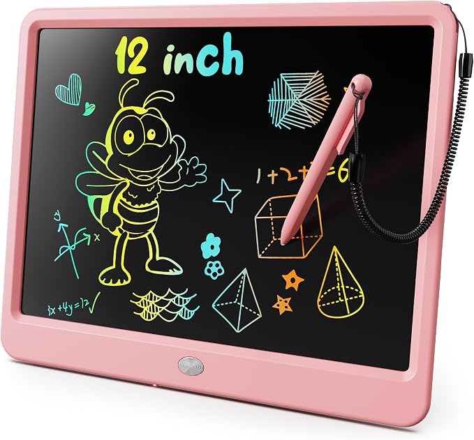 KOKODI LCD Writing Tablet, 12 Inch Colorful Toddler Doodle Board Drawing Tablet by WhereKidsLearnThroughPlay
