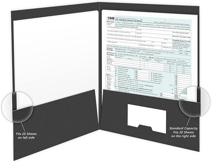 The Gallery Collection, Income Tax Return Pocket Folders, - Image 4