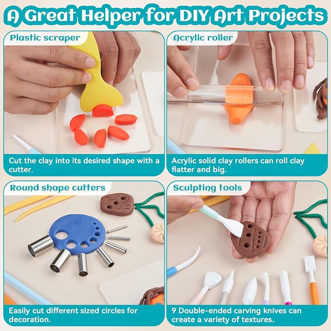 Amrules Clay Tools Kit, Pottery Craft - Image 6