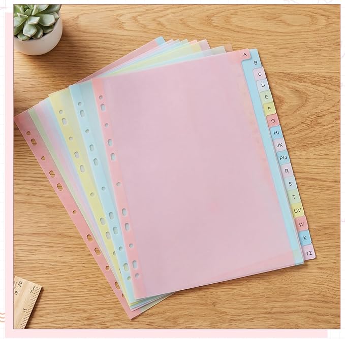 3 Sets 21-Tab A-Z Alphabet Binder Dividers - Image 7