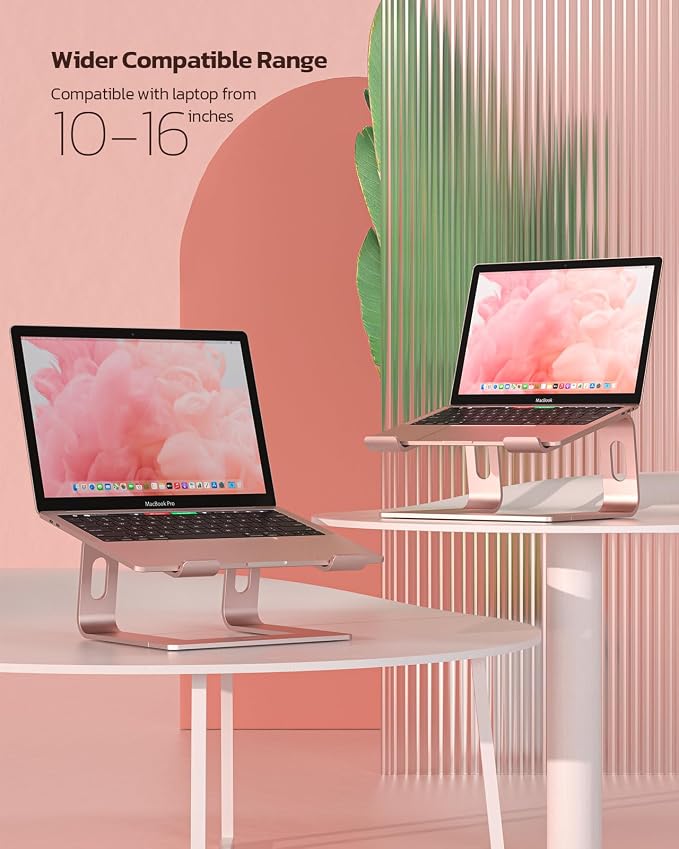 Nulaxy Laptop Stand, Ergonomic Aluminum Laptop Computer Stand, Detachable - Image 4