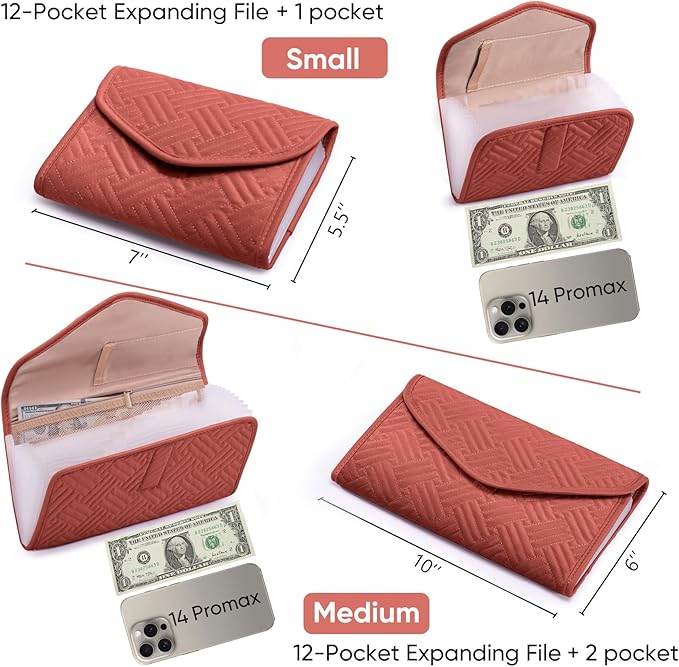 Fabric Receipt Organizer 7X5 - Image 2