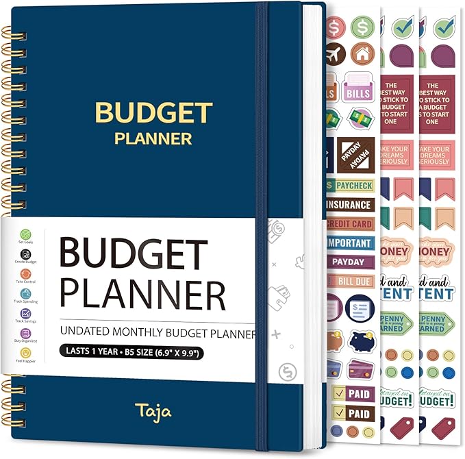 Budget Planner - Monthly Budget Book by Taja