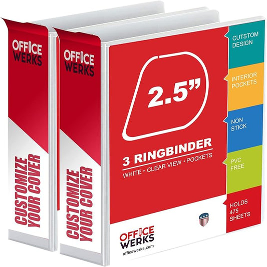 Ring Binder Depot 3, Professional Angle D Ring Binder 2.5 Inch, Presentation by Unknown